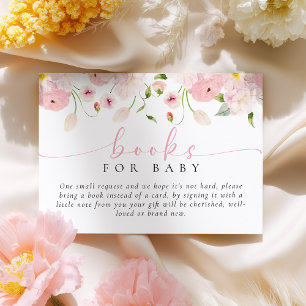 Baby In Bloom Baby Shower Books for Baby Enclosure Card