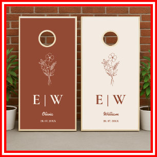 Baby in Bloom Baby Shower Cornhole Set