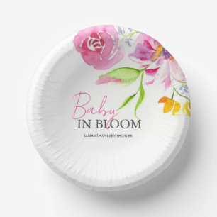 Baby in Bloom Baby Shower Disposable Paper Bowls