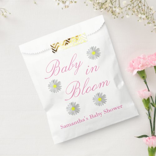 Baby In Bloom Baby Shower  Favor Bag