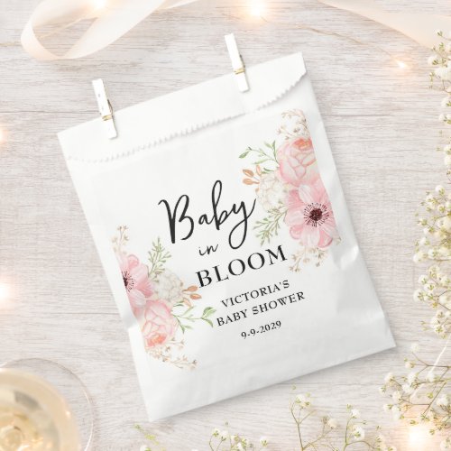 Baby in Bloom Baby Shower Favor Bag