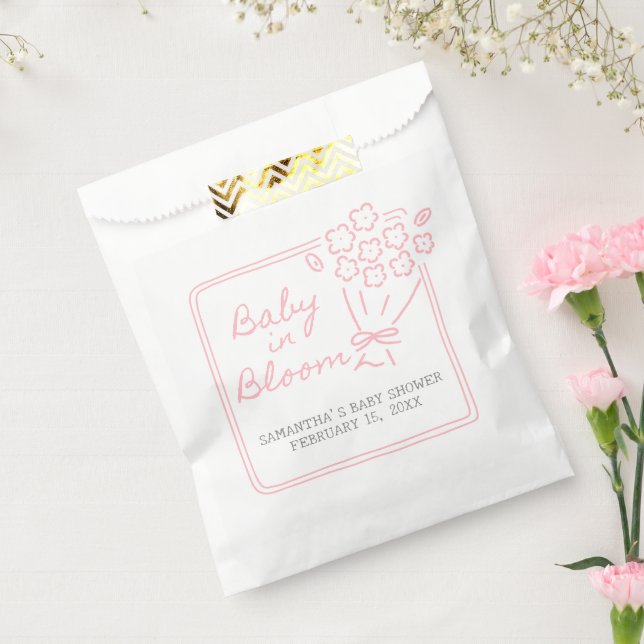 Baby In Bloom Baby Shower Favor Bag (Sealed)