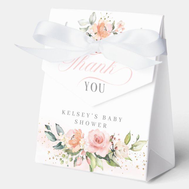 Baby In Bloom Baby Shower Favor Boxes (Front)