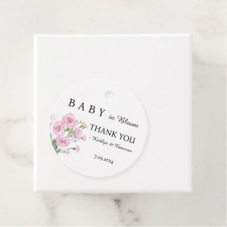 Baby in Bloom Baby Shower Favor Tags