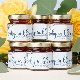 Baby in Bloom Baby Shower Favors honey jar 