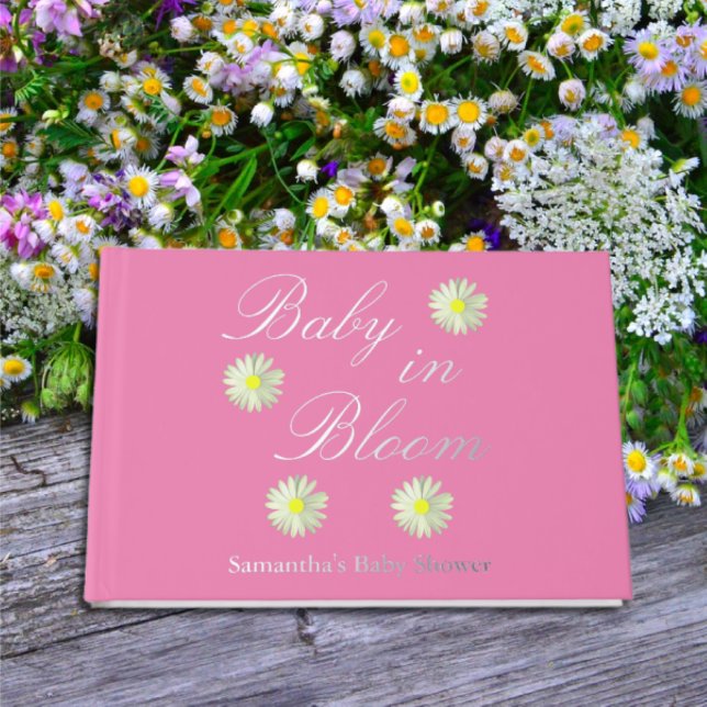 Baby In Bloom Baby Shower Foil Guest Book (Creator Uploaded)