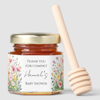 Baby in Bloom Baby Shower Honey Jar Favors