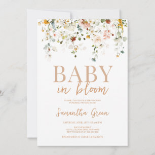Baby in Bloom Baby Shower Invitation