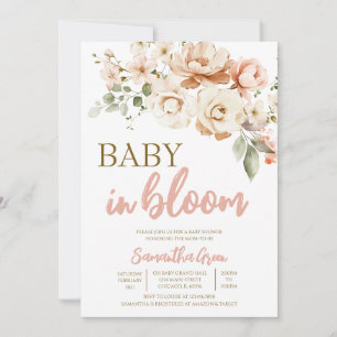 Baby in Bloom Baby Shower Invitation