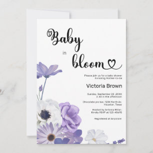 Baby in Bloom Baby Shower Invitation