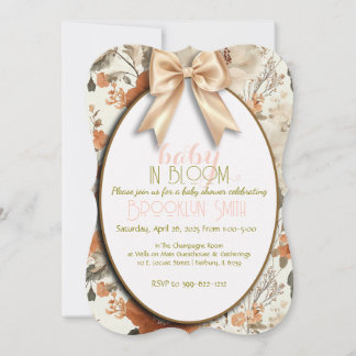 Baby in Bloom Baby Shower Invitation