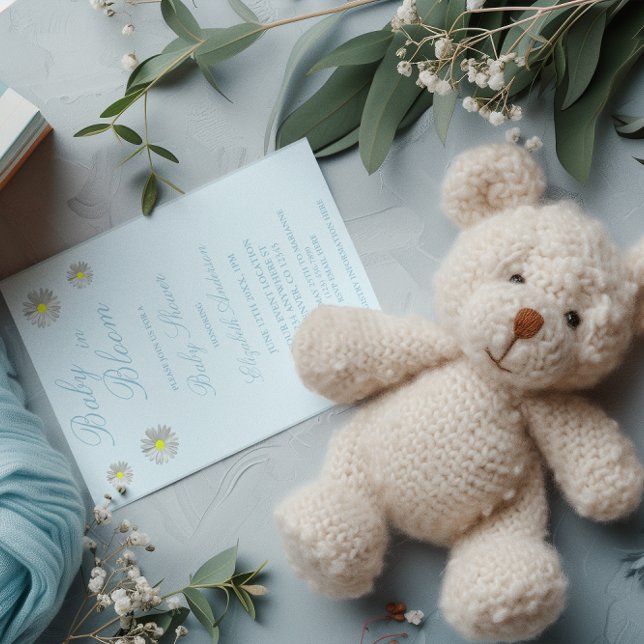 Baby In Bloom Baby Shower Invitation (Creator Uploaded)
