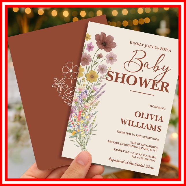 Baby in Bloom Baby Shower Invitation (Creator Uploaded)
