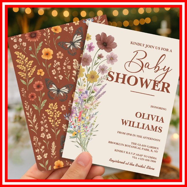 Baby in Bloom Baby Shower Invitation (Creator Uploaded)