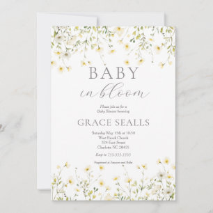 baby in Bloom Baby Shower Invitation