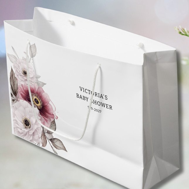 Baby in Bloom Baby Shower Large Gift Bag (Creator Uploaded)