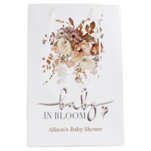 Baby in Bloom Baby Shower Medium Gift Bag