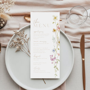 Baby In Bloom Baby Shower Menu