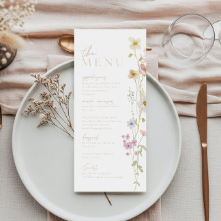 Baby In Bloom Baby Shower Menu