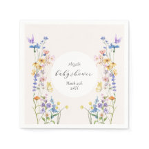 Baby in bloom baby shower napkins