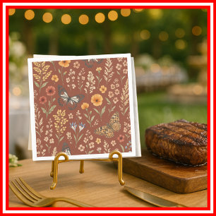 Baby in Bloom Baby Shower Napkins