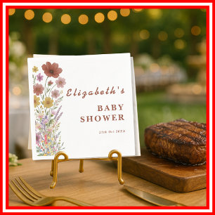 Baby in Bloom Baby Shower Napkins