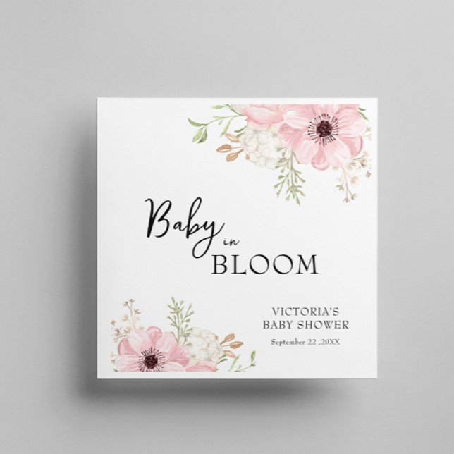  Baby in Bloom Baby Shower Napkins (Creator Uploaded)
