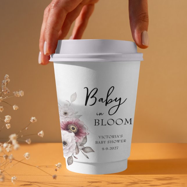 Baby in Bloom Baby Shower Paper Cups (Creator Uploaded)