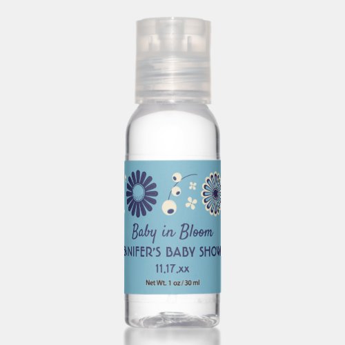 Baby in Bloom Baby Shower Party Favors Hand Sanitizer