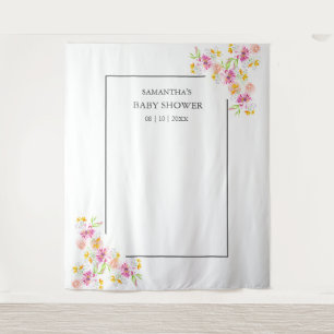 Baby in Bloom Baby Shower Photo Backdrop