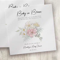 Baby Shower Favor - Baby in Bloom Seed Packets