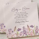 Baby in Bloom Baby Shower Seed Packet Favor Envelope<br><div class="desc">Plant these seeds and watch them bloom,  just like the baby who will be here soon.

Please note these envelopes are empty,  choose your favorite wildflower seeds from your local store to put inside.</div>