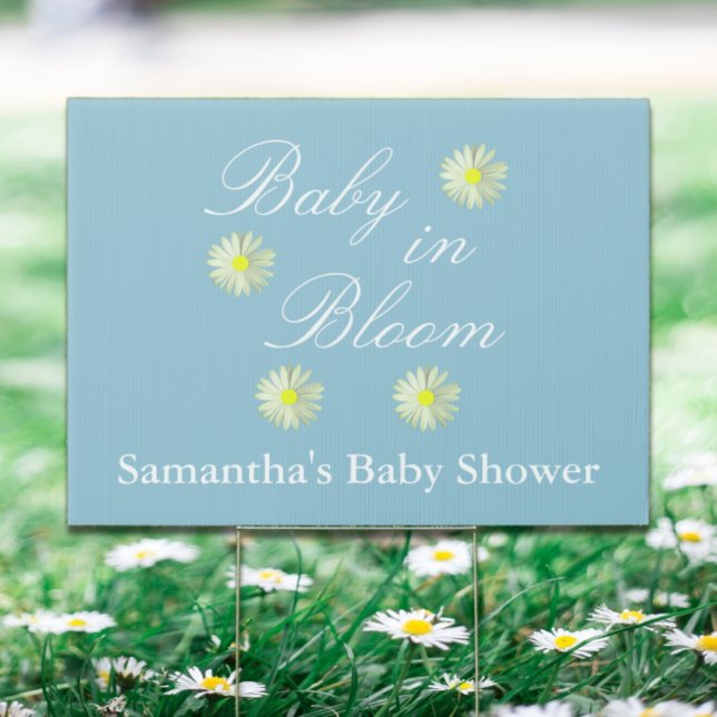Baby In Bloom Baby Shower Sign (Creator Uploaded)