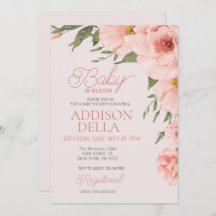 Baby In Bloom Baby Shower Spring summer floral