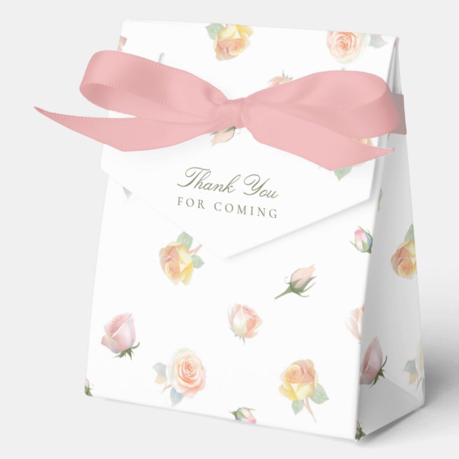 Baby In Bloom Baby Shower Thank You Favor Box (Front)