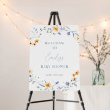Baby in Bloom Baby Shower Welcome Sign