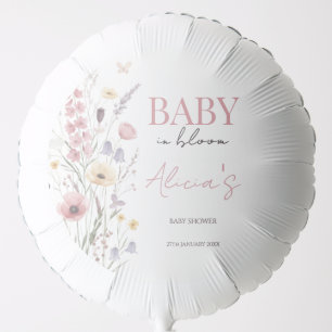 Baby in Bloom Baby Shower Wildflowers Balloon
