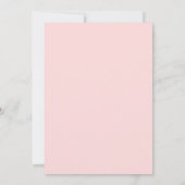 Baby In Bloom Blush Pink Floral Baby Shower Invitation (Back)