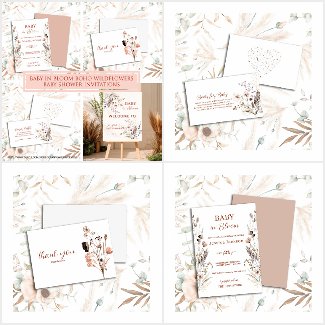 Baby in Bloom Boho Wildflower Baby Shower