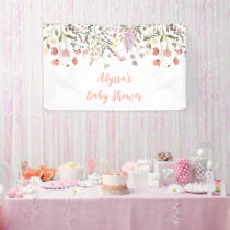 Baby In Bloom Boho Wildflower Baby Shower Banner