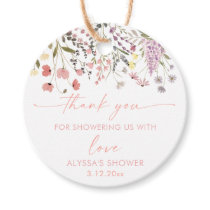Baby In Bloom Boho Wildflower Baby Shower Favor Tags
