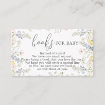 Baby in Bloom Books for Baby Request Card