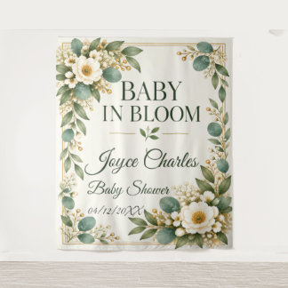 Baby in Bloom Botanical Tapestry