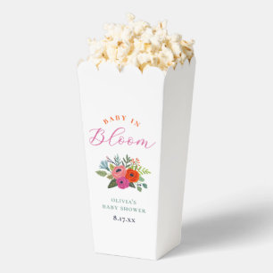 Baby in Bloom Bright Floral Baby Shower Favor Boxes