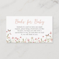 Baby in Bloom Butterfly Baby Shower Books for Baby