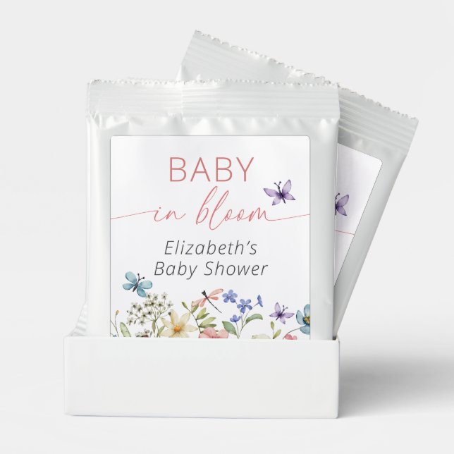 Baby in Bloom Butterfly Garden Baby Shower Lemonade Drink Mix (Pair)