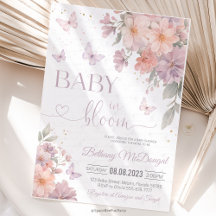 Baby in Bloom Butterfly Wildflower Baby Shower
