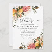 Baby in Bloom | Citrus Baby Shower Invitation (Front)
