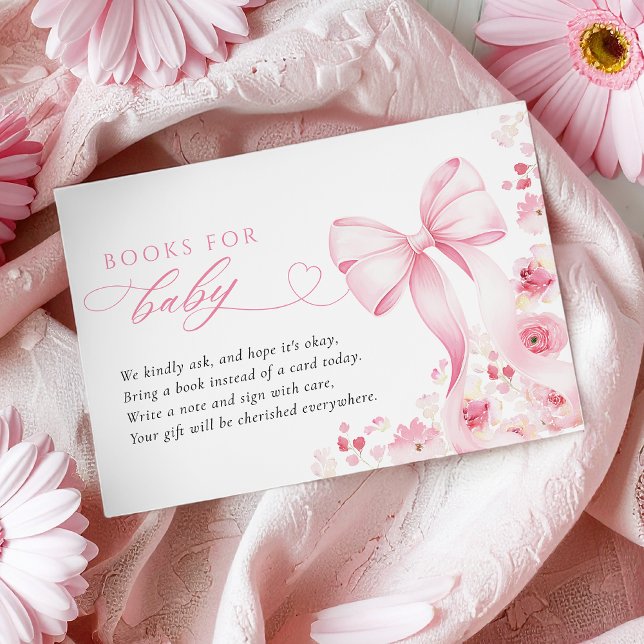 Baby in Bloom Coquette Books for Baby Card (Creator Uploaded)