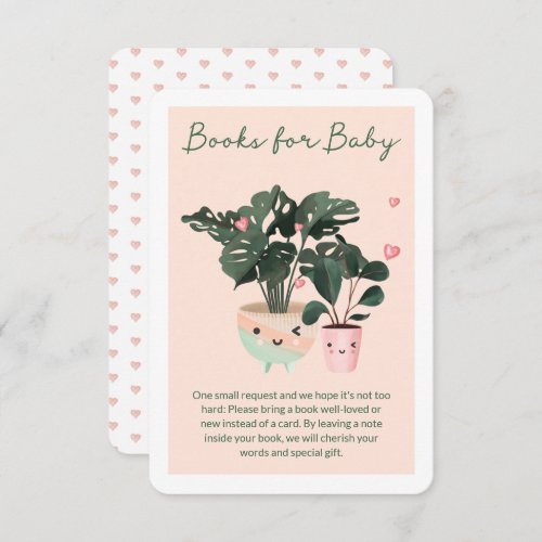 Baby In Bloom Cute Potted Plants Books For Baby Enclosure Card